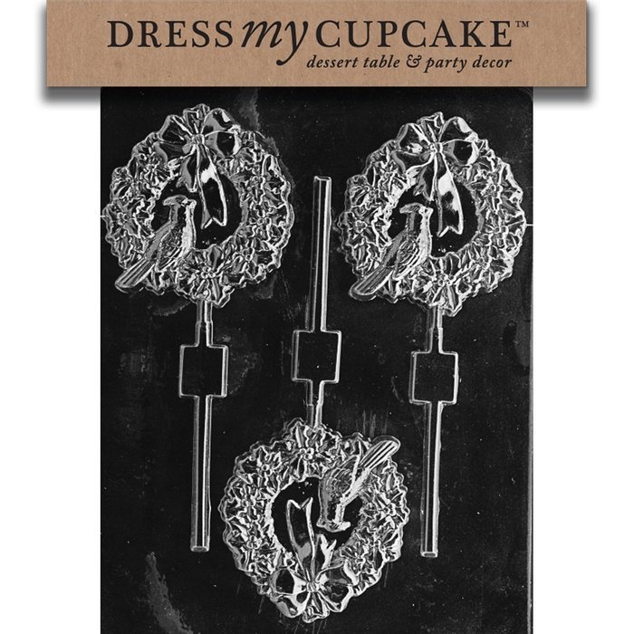 Dress My Cupcake DMCC197 Chocolate Candy Mold, Bow Package, Christmas N49