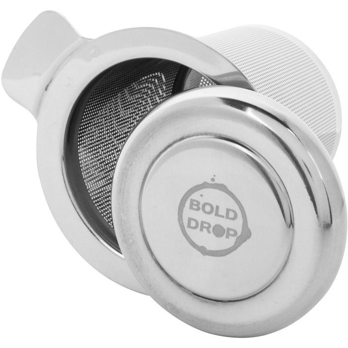 BoldDrop Stainless Steel Fine Filtering Loose Leaf Tea Infuser Basket for Cups and Mugs N6