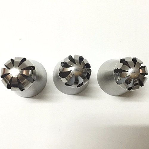 Pastry Tools 3 Piece Cake Decorating Supplies New Sphere Ball Tips Russian Icing Piping Nozzles Tips Pastry Cupcake N4