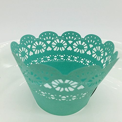 CozyT 50 PACK Cupcake Wrappers Artistic Bake Cake Paper Cups Vine Lace Laser Cut Liner Baking Cup Muffin Case... N15