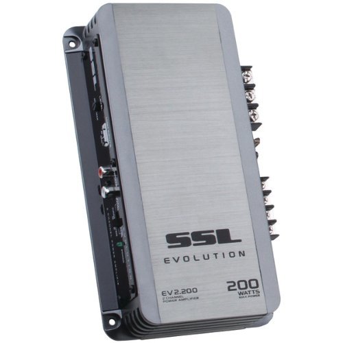 New SOUNDSTORM EV2.200 EVOLUTION Series 200-Watt 2-Channel MOSFET Class AB Amp (Silver)