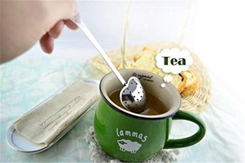 Heart Shaped Stainless Steel Tea Infuser Spoon Strainer N5