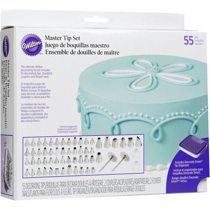 Wilton Master Decorating Tip Set, 55-Piece decorating tips, 2104-0240