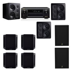 M&K Sound S300 Monitor Speaker 7.2 X12 Denon AVR-X5200W
