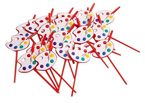 Fun Express Artist Party Cupcake Food Picks - 25 Pieces