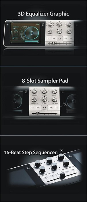 PDJ Portable Disc Jockey DJ Handheld Controller Mixer Turn table N9
