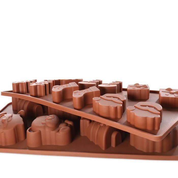 Candy Molds, 2PCS YYP [Christmas Shape Mold] Silicone Candy Making Molds for Home Baking - Reusable Silicone DIY... N6