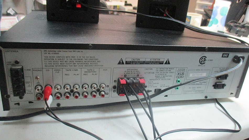 Kenwood AM-FM Stereo Receiver Model KR-A5080 w Phono Preamp 100 Watts Per Channel N3