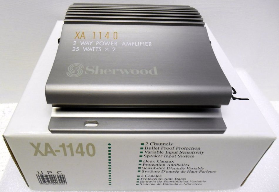 SHERWOOD XA-1140 2 CHANNEL 50 WATT POWER AMPLIFER