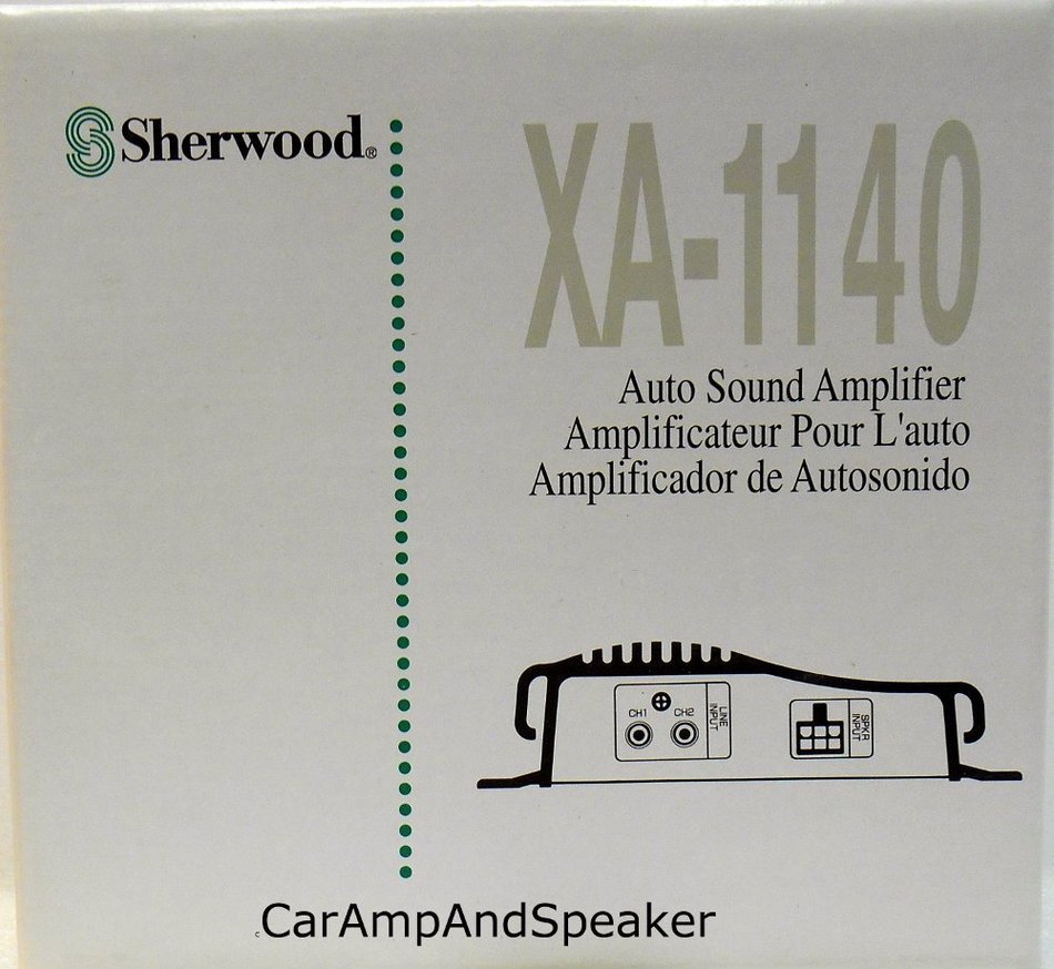 SHERWOOD XA-1140 2 CHANNEL 50 WATT POWER AMPLIFER N2