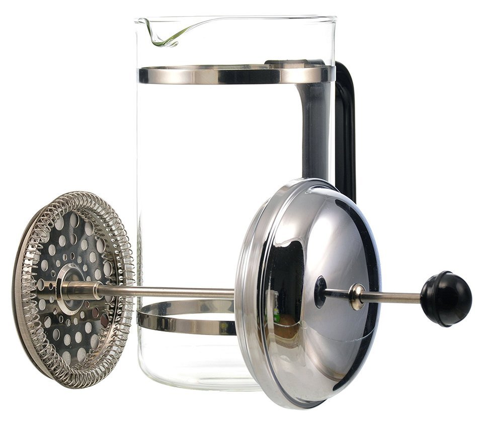 GROSCHE Denver French Press with Pyrex France Glass Beaker and anti-slip cork base 1500 ml. INCLUDES 1 REPLACEMENT... N5