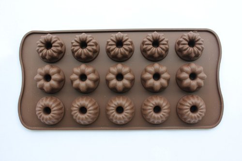 15 Cavity small Flower Silicone Chocolate Mold Chocolate Craft Candy Baking N3