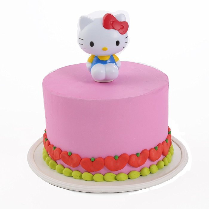 Hello Kitty Spoon Cake Topper and 24 Cupcake Topper Rings N2