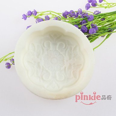 Sher Flower Shaped Soap Molds Mooncake Mould Fondant Cake Chocolate Silicone Mold, Decoration Tools Bakeware N4