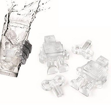 Y&XL&H Robot Winder Ice Cube Tray Silicone Soap Chocolate Pop Out Fundant Mould Mold (Random Color) N4
