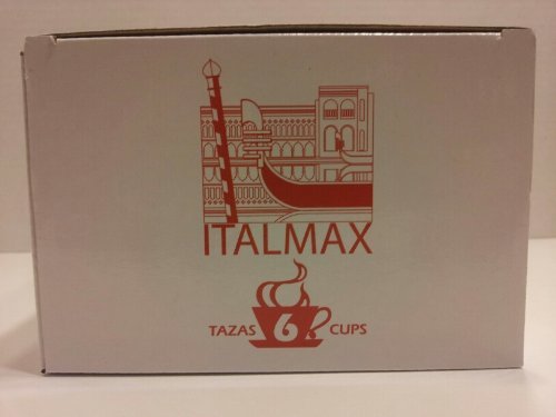 Italmax Heart Pattern Red and White Stove Top 6 Cup Espresso Coffee Maker