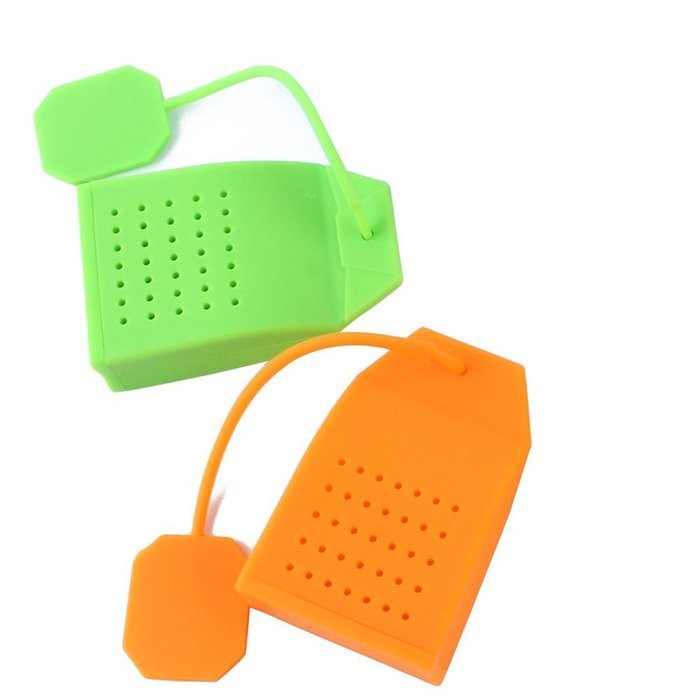 Silicone Bag Shape Tea Infuser Strainer Tea Leaf Filter for Teacup Teapots&iuml;&frac14;&OElig; Random Color N4