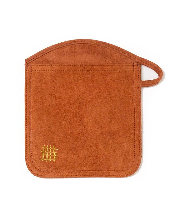 Jane Domestic Suede Dual Purpose Oven Mitt/Hot-Pad, Black N2