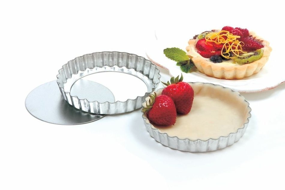 Norpro 3715 Tin Quiche/Tart Pan, 4.75-Inch, Silver N2