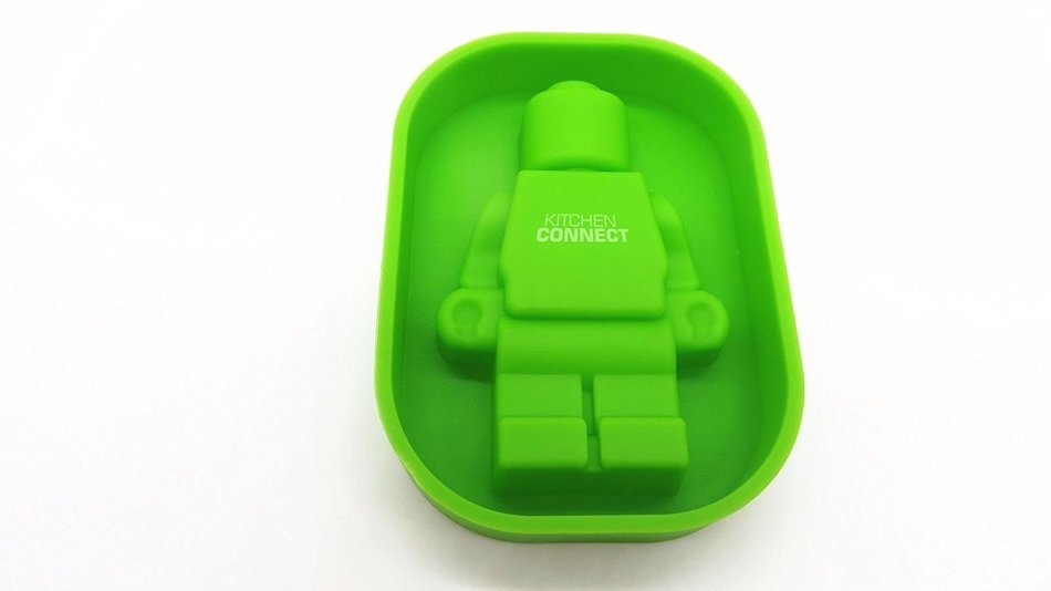 Kitchen Connect Premium Building Blocks,Bricks & Minifigure silicone molds,6pack for Ice Cube Molds,Chocolate... N6