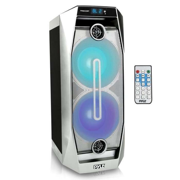 Pyle Bluetooth Active PA Speaker System, Black (PWMA225BT) N3