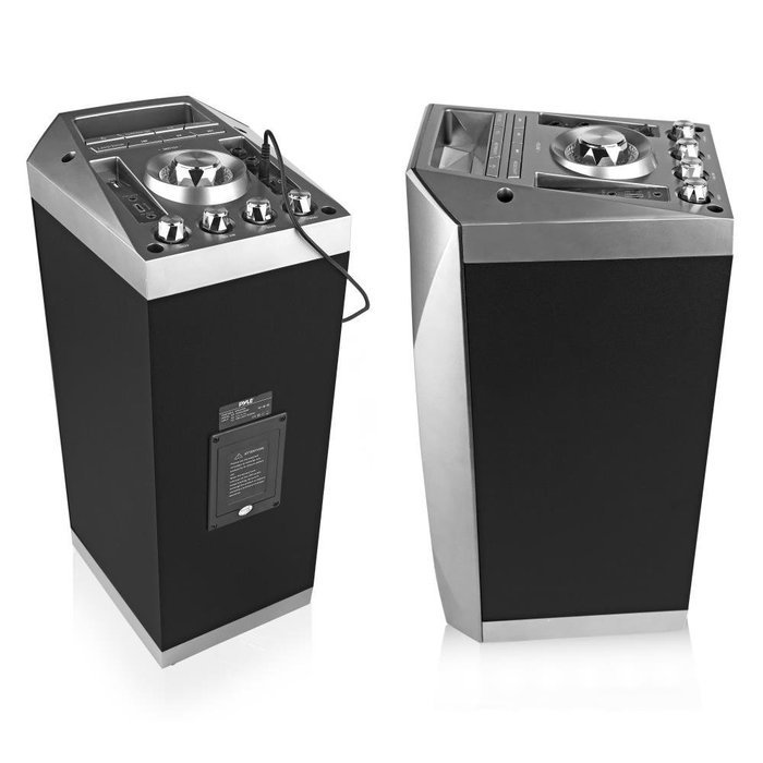 Pyle Bluetooth Active PA Speaker System, Black (PWMA225BT) N5