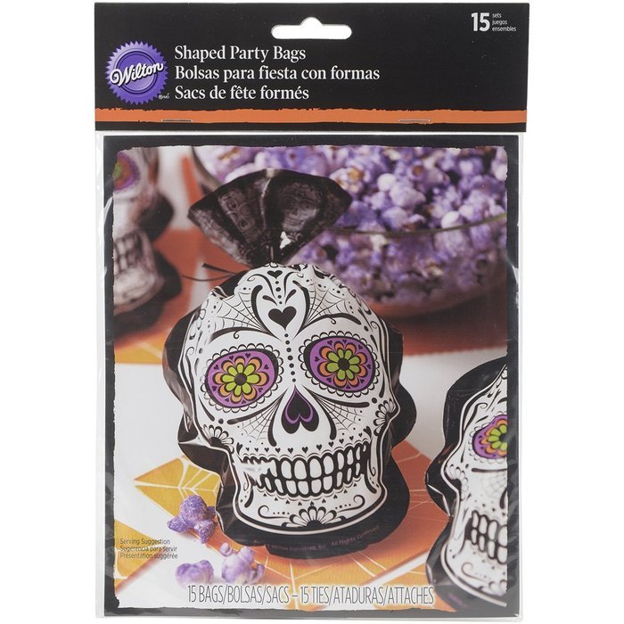 Wilton 1912-0450 Deadly Soiree Shaped Party Bag, Assorted