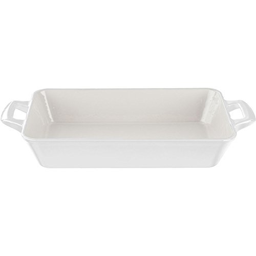 Enamel-Coated Cast Iron Roasting Pan, White