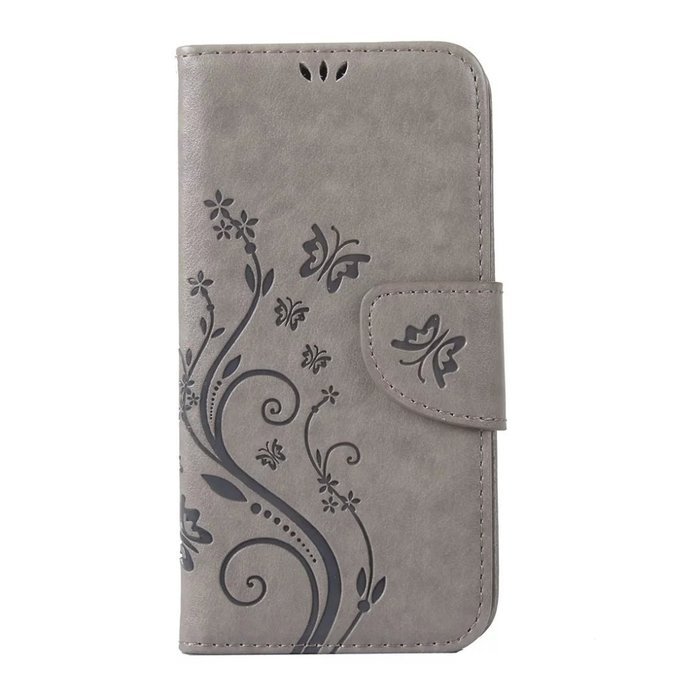 iPhone 7 Plus Case,iPhone 7 Plus Case(5.5") -Aroko Wallet Embossed Flower PU Leather Case with Card Holders &... N31