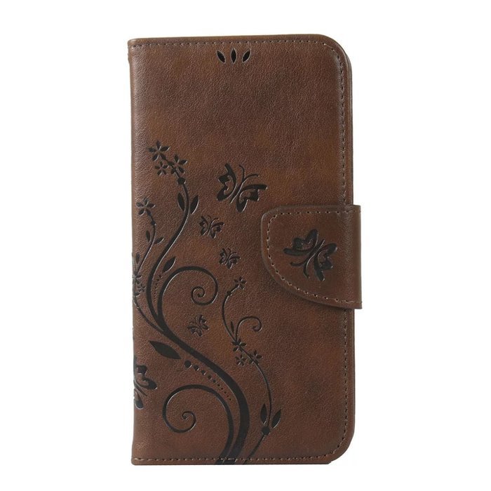iPhone 7 Plus Case,iPhone 7 Plus Case(5.5") -Aroko Wallet Embossed Flower PU Leather Case with Card Holders &... N34