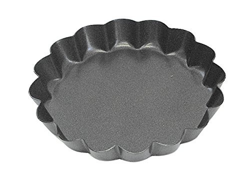 CybrTrayd R&M 3" Non-Stick Tart Pan, Dark Grey