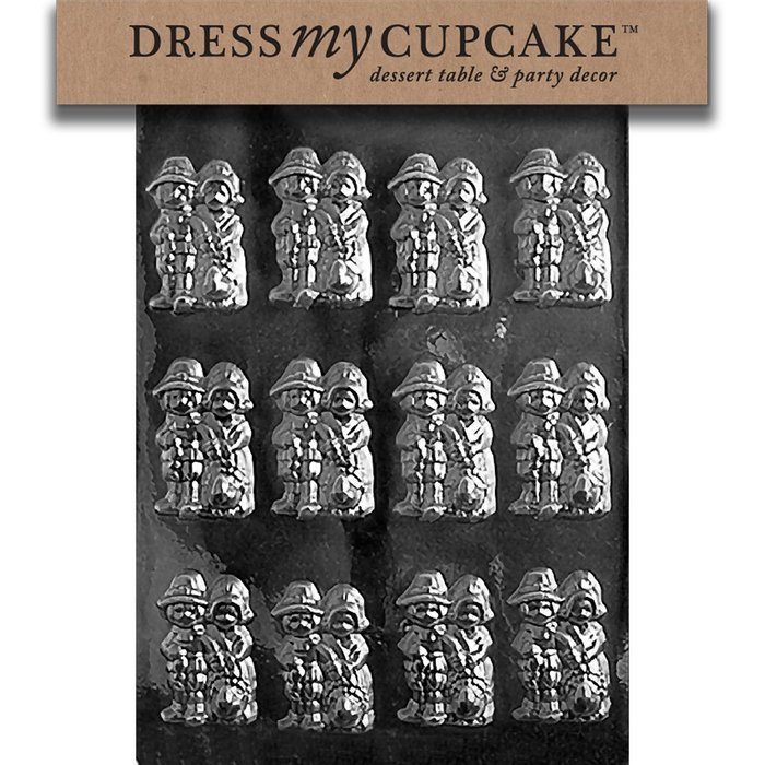 Dress My Cupcake DMCT006 Chocolate Candy Mold, Pilgrims, Thanksgiving