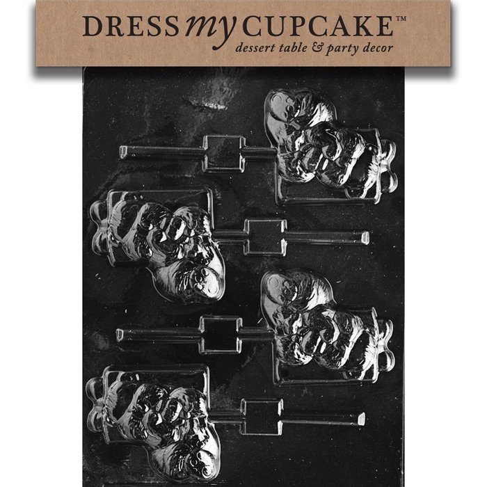 Dress My Cupcake DMCC197 Chocolate Candy Mold, Bow Package, Christmas N70