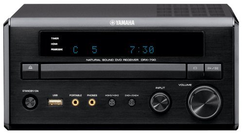 Yamaha DRX-730BL Micro Component Receiver CD/DVD Player Unit (Black) (Discontinued by Manufacturer)