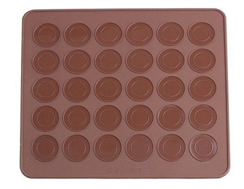 Silicone Macaron macaroon Baking Sheet Mat Muffin DIY Chocolate Cookie Mould Mode - 30 Capacity (round) N2