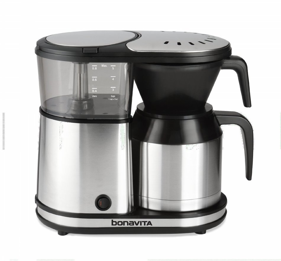 Bonavita BV1500TS 5-Cup Carafe Coffee Brewer, Stainless Steel
