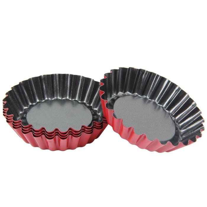 Yilove Non Stick 3" Shell Molds Tart Baking Cups Mini Cake Pans 5 Pack N6
