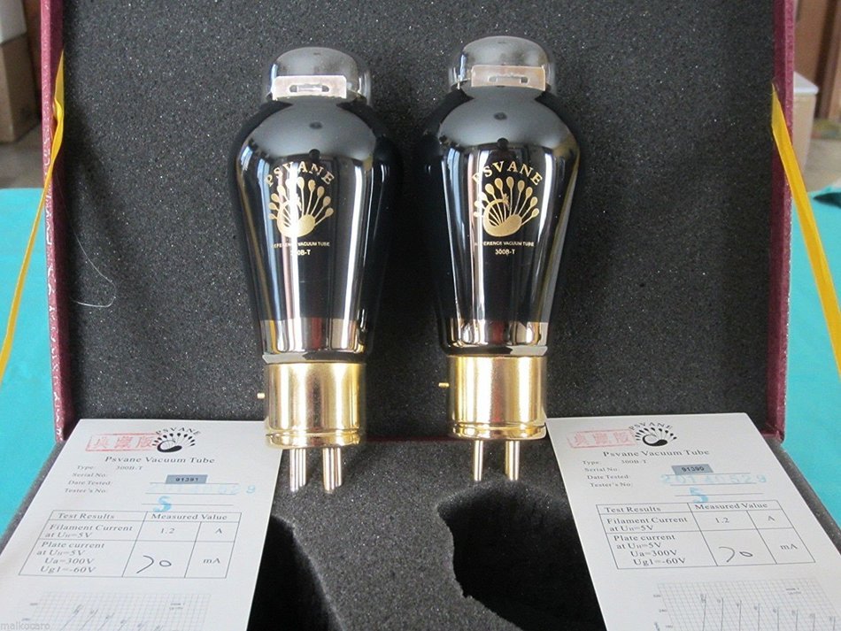 Matched Pair Premium Grade Psvane 300B-T Vacuum Tube High-end in Gift Box