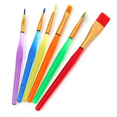 Y&XL&H 6 pcs Cake Brush Fondant Decor Painting Tool Icing Set Dusting DIY Sugarcraft N2