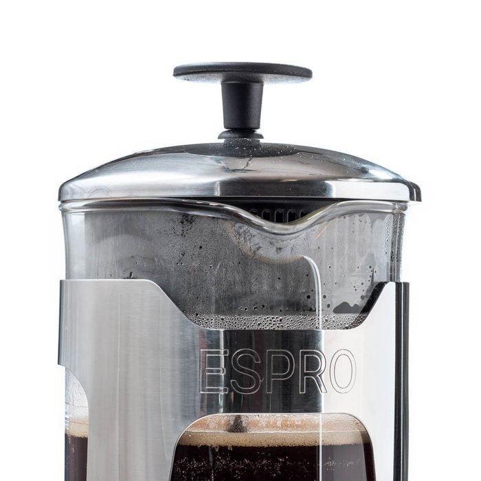 Espro Press P5 - French Press Coffee Press with Thick & Durable SCHOTT Duran glass + Bonus Wooden Stirring Spoon... N16