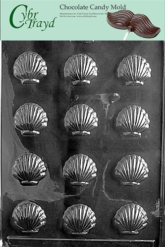 Cybrtrayd N001 Nautical Candy Mold Chocolate, Small Shells
