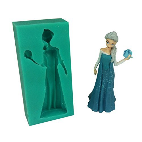 Frozen Sparkle Elsa Silicone Fondant Mold Chocolate Mold Sugar Mold Candy Mold