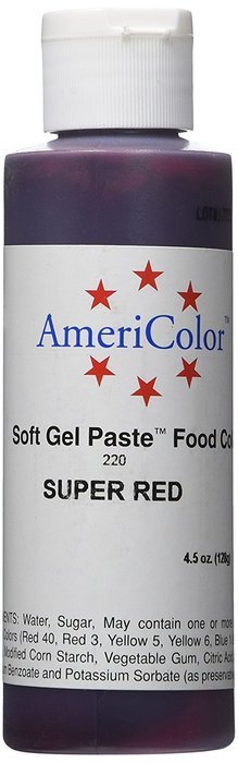 Americolor Soft Gel Paste Food Color, 4.5-Ounce, Super Black N9