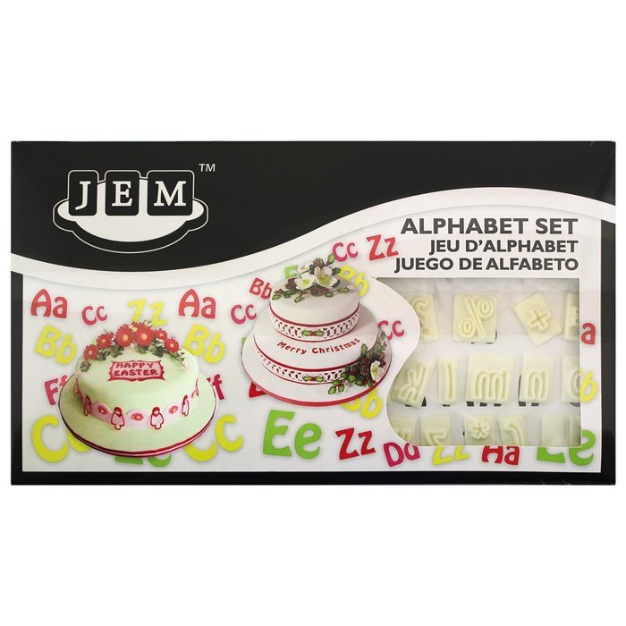 JEM 64 Piece Alphabet Plastic Cutter Set N4
