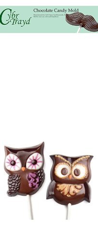 Cybrtrayd 1101 Owl Pop Make 'N Mold Chocolate Candy Mold with Exclusive Cybrtrayd Copyrighted Chocolate Molding...