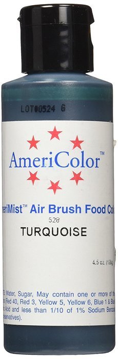 AMERIMIST TURQUOISE AIRBRUSH COLOR 4.5 OZ Cake Decorating Color