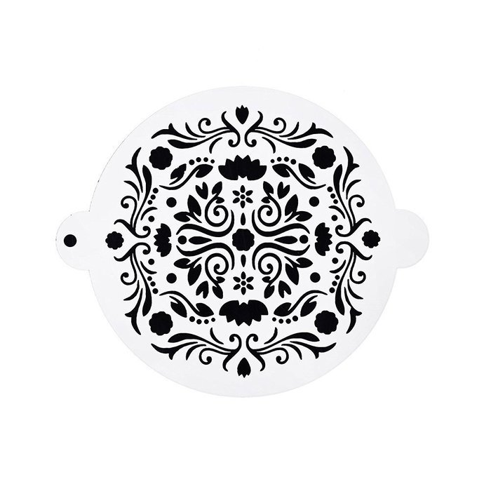 DECORA 16 Pieces Cake Cappuccino Coffee Barista Stencils Templates Strew Pad N38