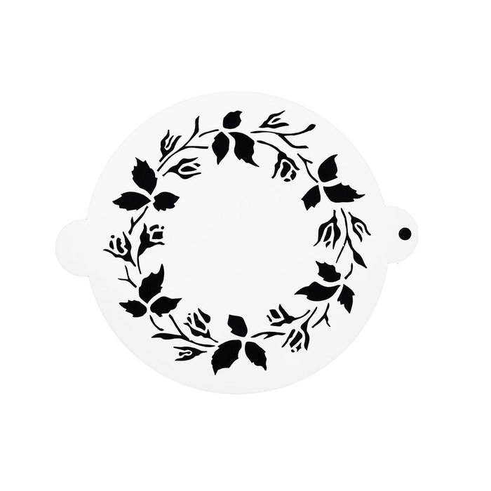 DECORA 16 Pieces Cake Cappuccino Coffee Barista Stencils Templates Strew Pad N42