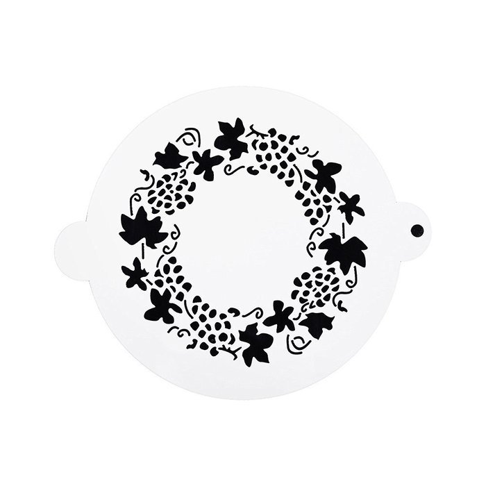 DECORA 16 Pieces Cake Cappuccino Coffee Barista Stencils Templates Strew Pad N43