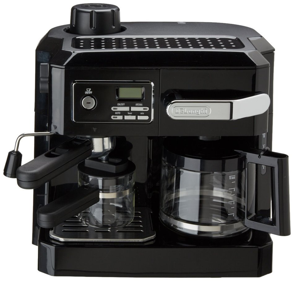 DeLonghi BCO320T Combination Espresso and Drip Coffee- Black N2